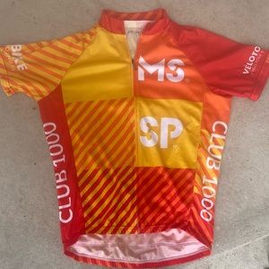 Mens MS Club 1000 Cycling Jersey Three Pocket Small